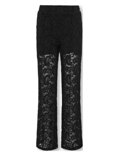 Kogmilly Lace Pants Jrs Bottoms Trousers Black Kids Only