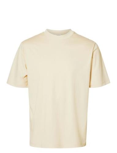 Slhrelax-Dani Ss Interlock Tee Ex Tops T-shirts Short-sleeved Cream Se...