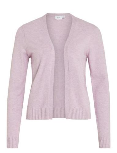 Viril Short L/S Knit Cardigan-Noos Tops Knitwear Cardigans Pink Vila