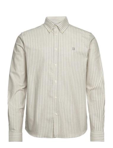 Konrad Stripe Oxford Shirt Tops Shirts Casual Cream Les Deux