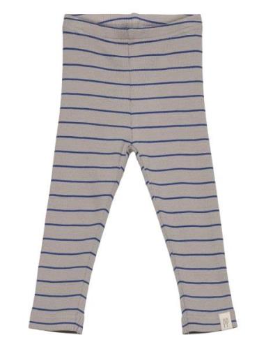 Legging Modal Thin Striped Bottoms Leggings Grey Petit Piao