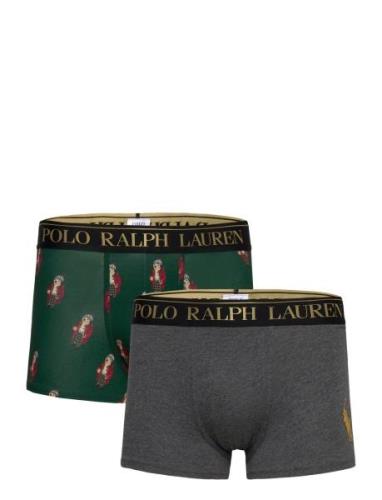 Bci Cotton/Elastane-2Pk-Trn Bokserit Green Polo Ralph Lauren Underwear