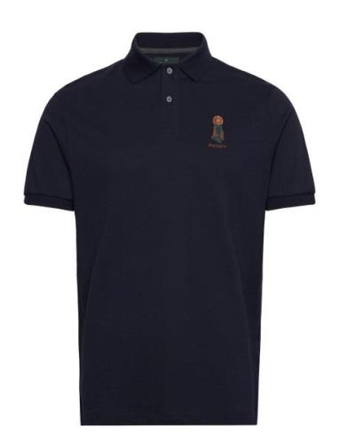 Heritage Harry Polo Tops Polos Short-sleeved Navy Hackett London