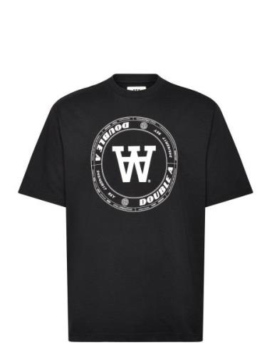 Wwasa Tirewall T-Shirt Gots Tops T-shirts Short-sleeved Black Double A...