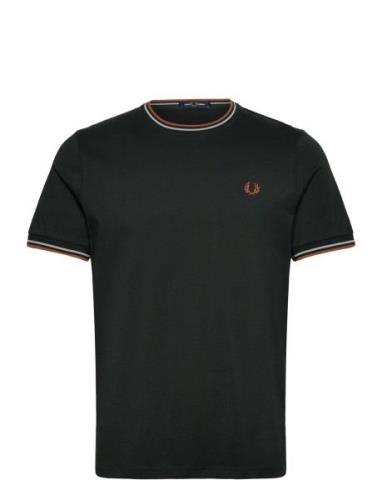 Twin Tipped T-Shirt Designers T-shirts Short-sleeved Green Fred Perry