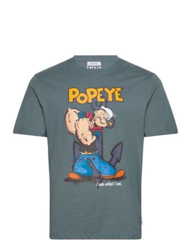 Onsjake Reg Popeye Ss 3672 Tee Tops T-shirts Short-sleeved Blue ONLY &...