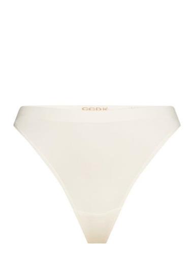 Bamboo Seamless String Brief Stringit Alusvaatteet Cream CCDK Copenhag...