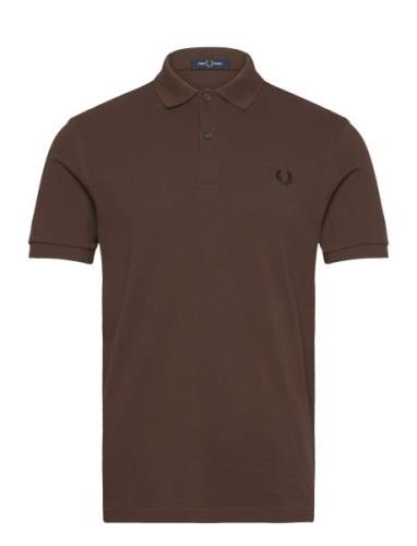 The Fred Perry Shirt Tops Polos Short-sleeved Brown Fred Perry