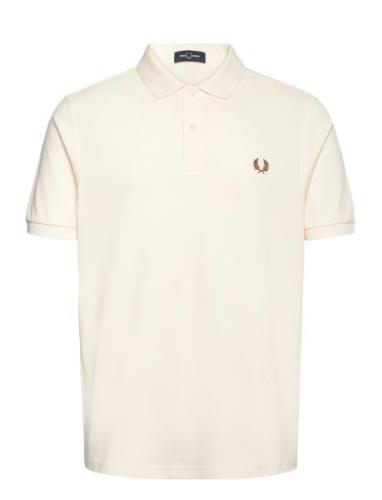 The Fred Perry Shirt Tops Polos Short-sleeved Cream Fred Perry