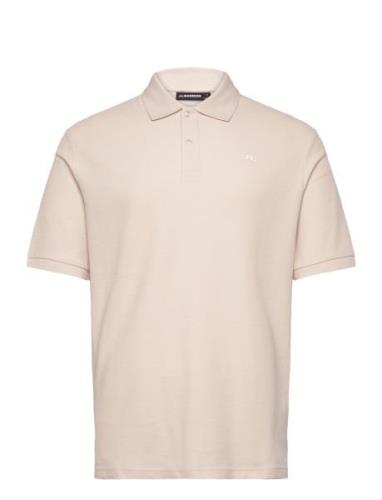 Trond Polo Pique Tops Polos Short-sleeved Cream J. Lindeberg