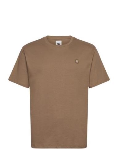 Wwace Tops T-shirts Short-sleeved Brown Double A By Wood Wood