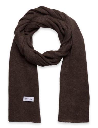 Big Classic Scarf Huivi Brown Davida Cashmere