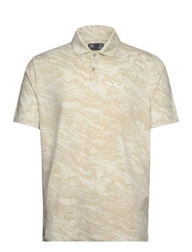 Oakley Duality Jacquard Tops Polos Short-sleeved Beige OAKLEY