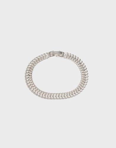 Muli Collection - Hopea - Silver Double Curb Chain Bracelet