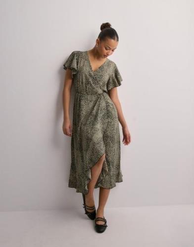 JDY - Kuviollinen - Jdypiper S/S Midi Flounce Dress Wvn