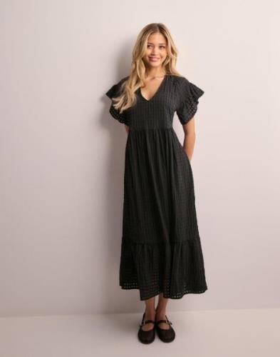 Object Collectors Item - Musta - Objvita S/S Long Dress Rep