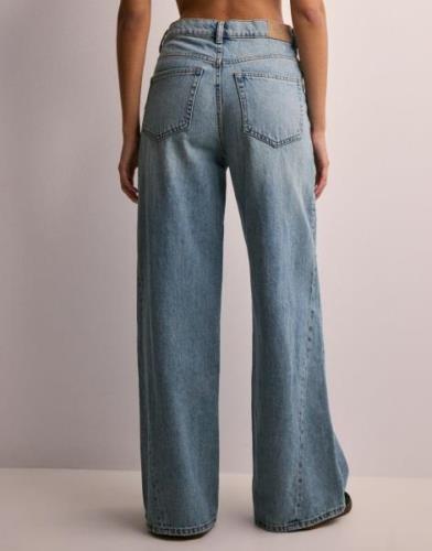 Gina Tricot - Sininen - Wedge wide jeans