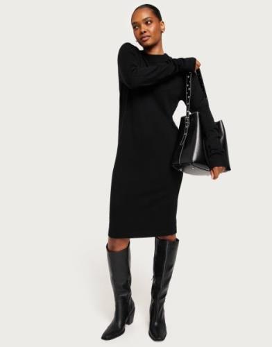 Object Collectors Item - Musta - Objthess L/S Knit Dress Noos