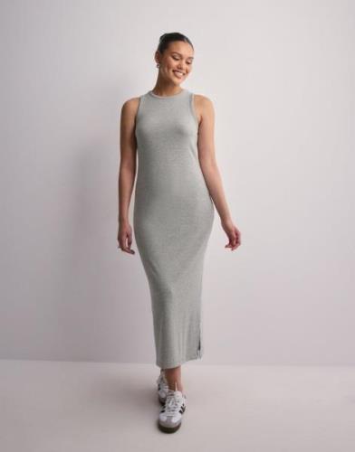 Object Collectors Item - Harmaa - Objjamie S/L Long Dress Noos