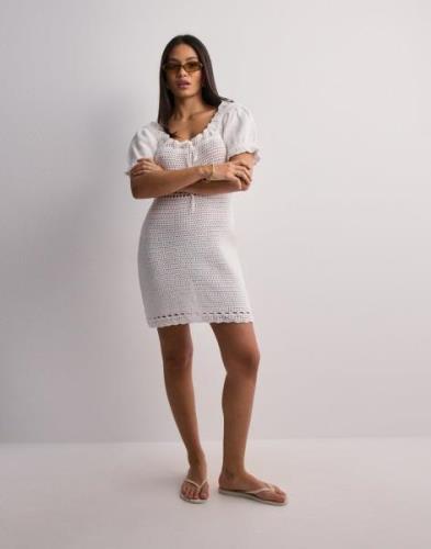 Gina Tricot - Valkoinen - Crochet knitted dress