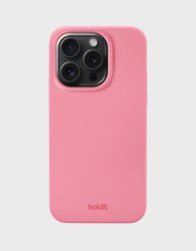 Holdit - Vaaleanpunainen - Silicone Case iPhone 14 Pro