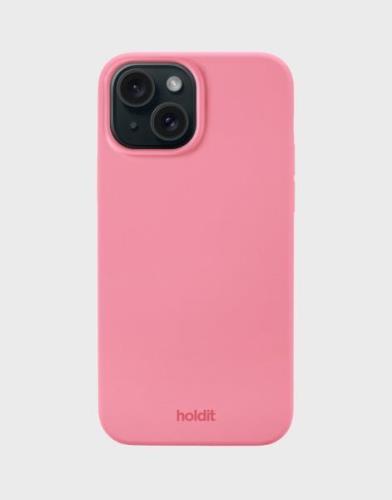 Holdit - Vaaleanpunainen - Silicone Case iPhone 15