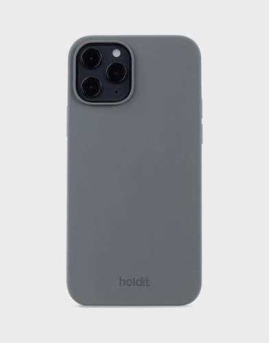 Holdit - Harmaa - Silicone Case iPhone 12/12Pro