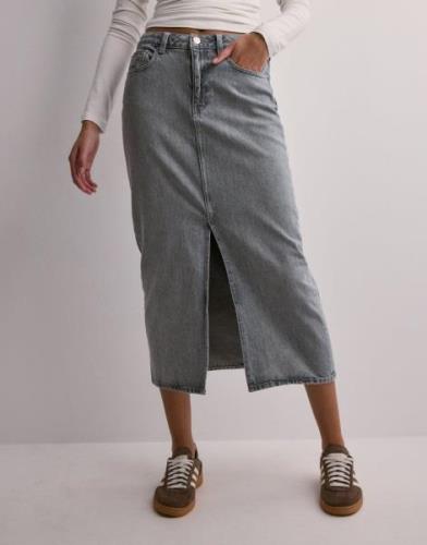 JJXX - Harmaa - Jxadya Denim Long Skirt Hw Dnm