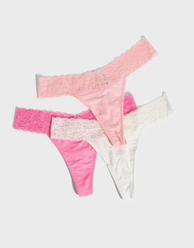 Nelly - Kuviollinen - Lovely Feels Thong 3-pack