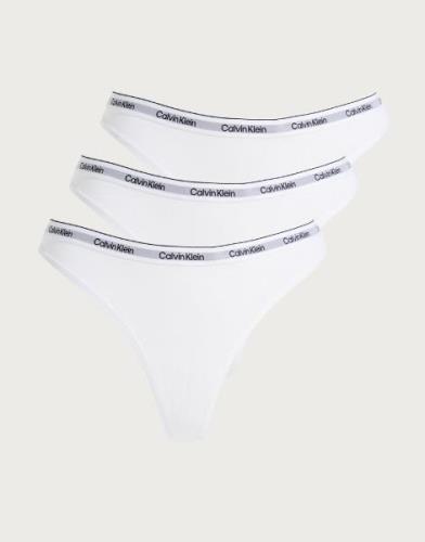 Calvin Klein Underwear - Valkoinen - Thong 3PK