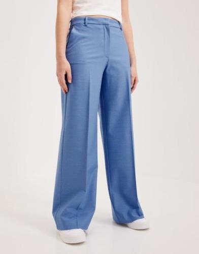 Selected Femme - Sininen - Slfeliana Hw Wide Pant N Noos