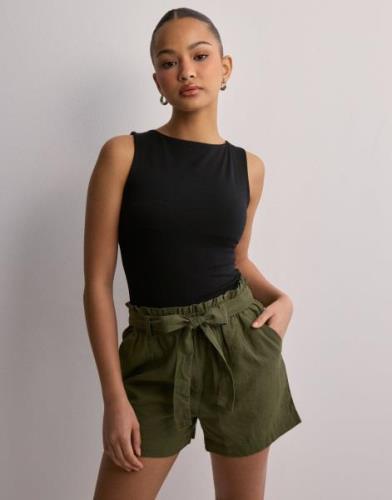 JDY - Vihreä - Jdysay Mw Linen Shorts Wvn Noos