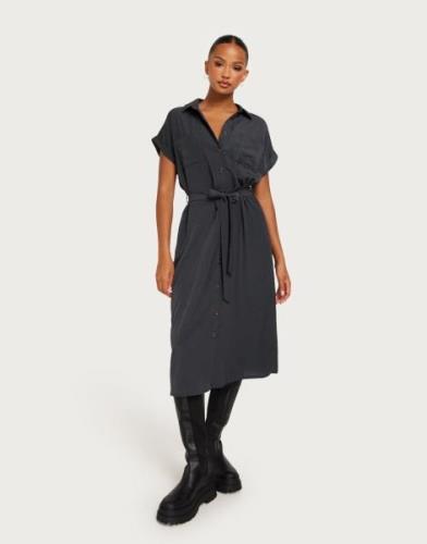 Only - Harmaa - Onlhannover S/S Shirt Dress Noos Wv