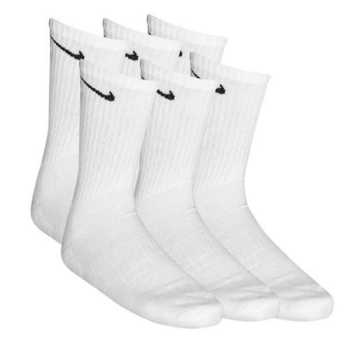 Nike Sukat Cushion 6-Pack - Valkoinen/Musta