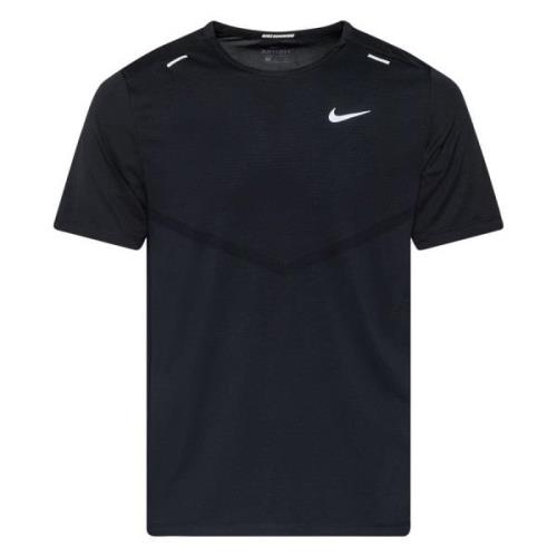 Nike Juoksu-t-paita Dri-FIT Rise 365 - Musta/Hopea