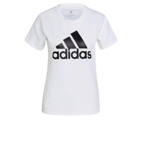 adidas T-paita Essentials Big Logo - Valkoinen/Musta Nainen