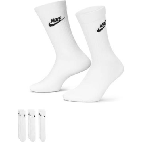 Nike Sukat NSW Everyday Essential Crew 3-pack - Valkoinen/Musta