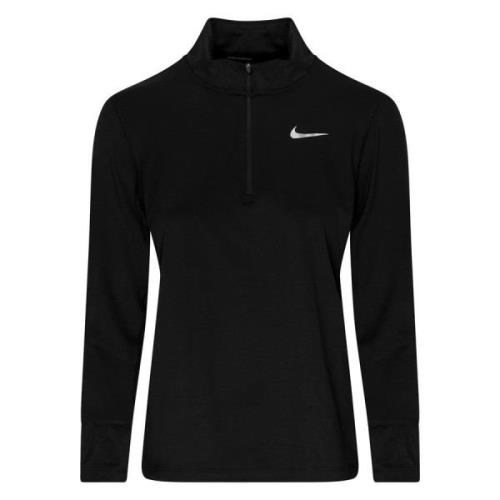 Nike Juoksupaita Element 1/2 Zip - Musta/Hopea Nainen