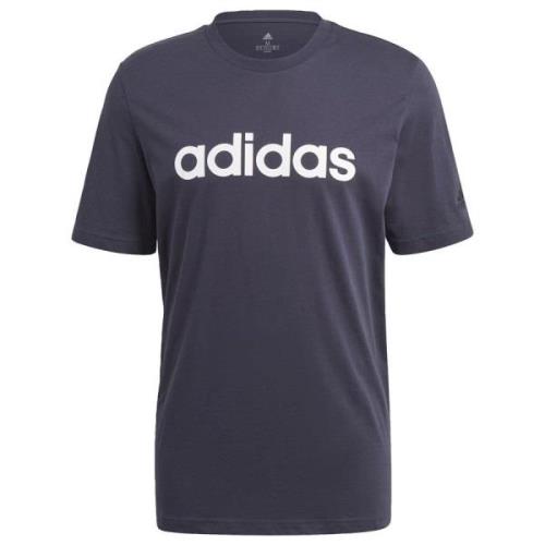 adidas T-paita Essentials Linear - Navy/Valkoinen
