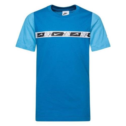 Nike T-paita NSW Repeat - Sininen/Valkoinen Lapset
