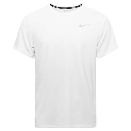 Nike Juoksu-t-paita Dri-FIT UV Miller - Valkoinen/Hopea