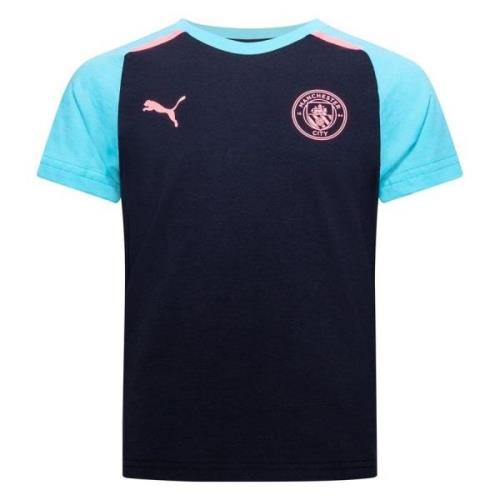 Manchester City T-paita Casuals - Navy/Sininen Lapset