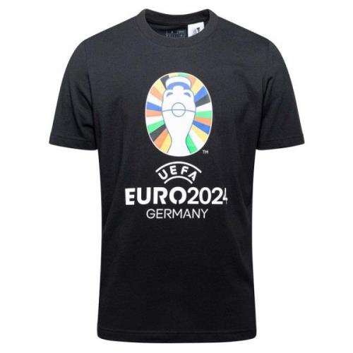 adidas T-paita EURO 2024 Emblem - Musta