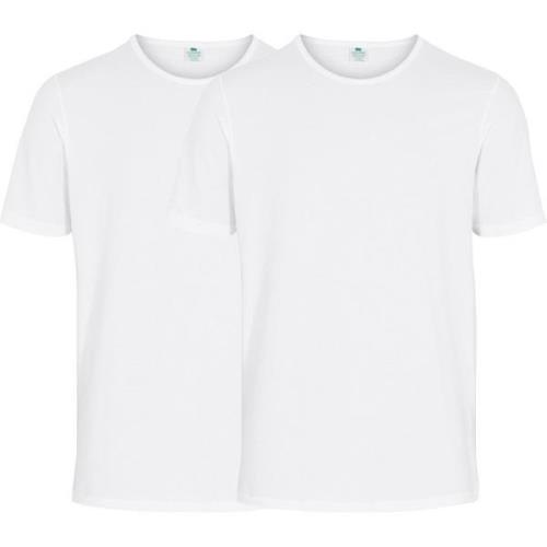 Dovre Organic T-paita 2-Pack - Valkoinen