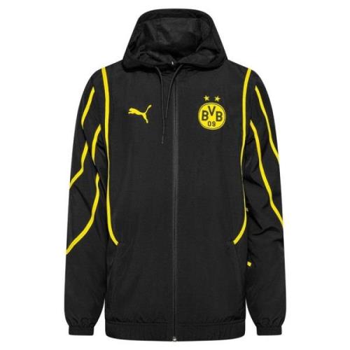 Dortmund Takki Pre Match Woven Anthem - Musta/Faster Yellow