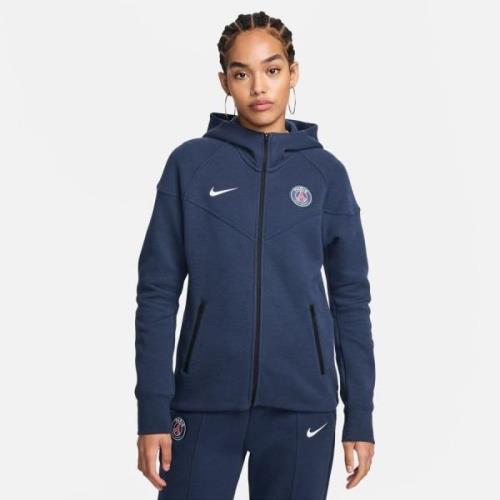 Paris Saint-Germain Huppari NSW Tech Fleece FZ - Navy/Valkoinen Nainen