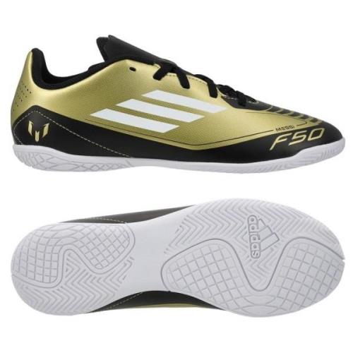 adidas F50 Messi Club IN Triunfo Dorado - Kulta/Valkoinen/Musta Lapset