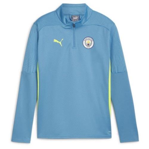 Manchester City Harjoituspaita 1/4 vetoketju - Magic Blue/Keltainen La...