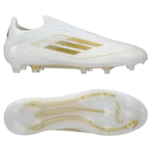 adidas F50 Elite Laceless FG Day Spark - Valkoinen/Kulta/Valkoinen