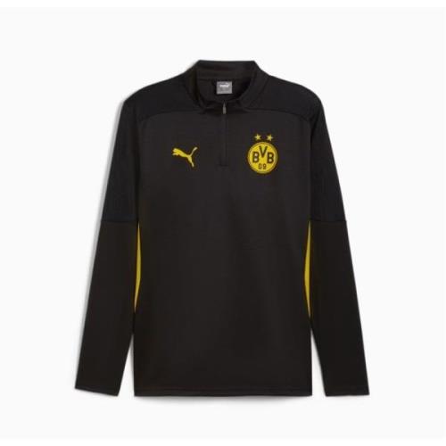 Dortmund Harjoituspaita Pre Match 1/4 vetoketju - Musta/Faster Yellow